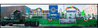 Dempsey unveiled its new float