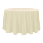 Ivory Dempsey Uniform round tablecloth