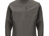 Front and back view of Dempsey Uniform soft-shell jacket
