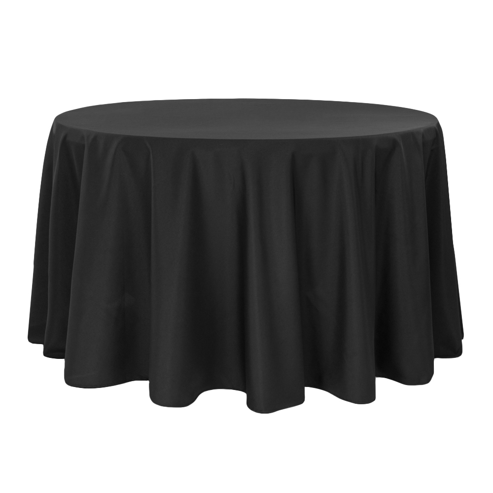 Black Dempsey Uniform round tablecloth