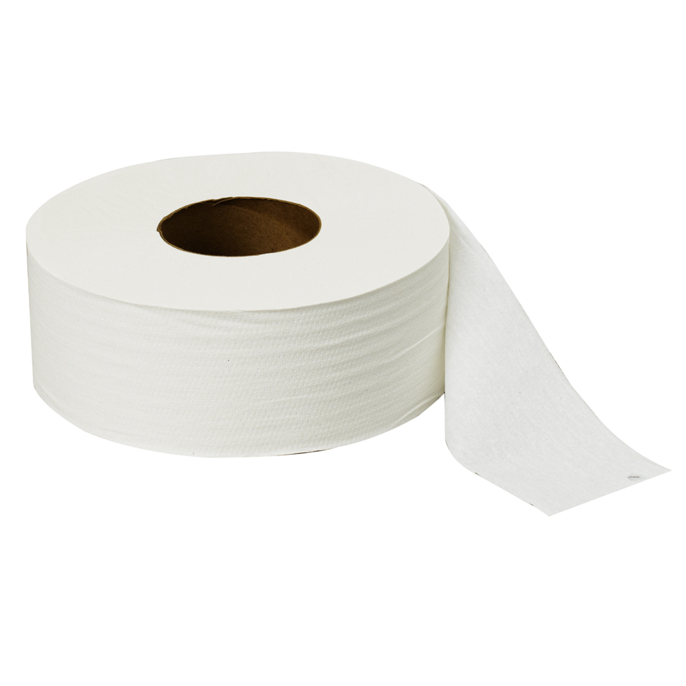Large roll of Dempsey Uniform jumbo toilet tissue
