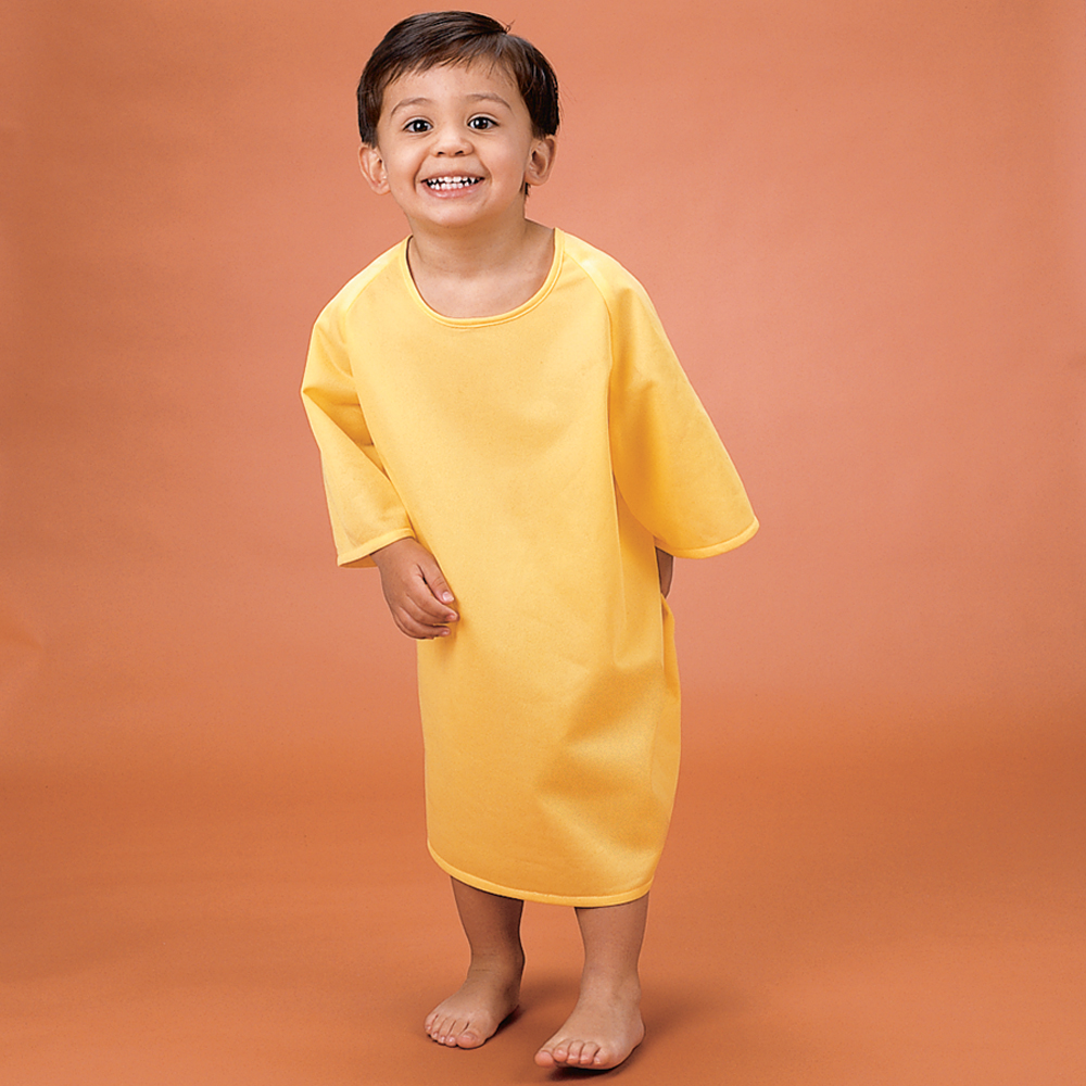 Patient wearing Dempsey Uniform pediatric gown