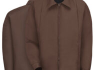 Front and back view of Dempsey Uniform perma-lined panel jacket