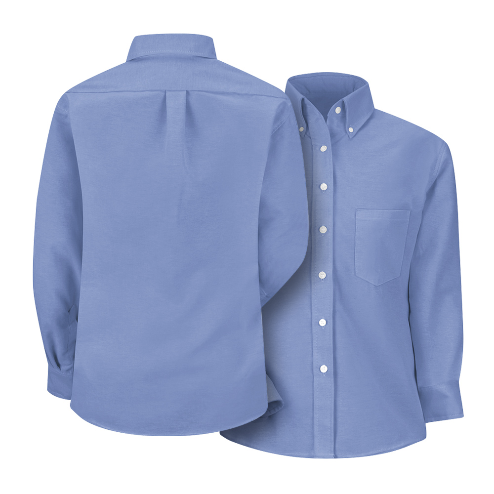 Front and back view of Dempsey Uniform womens button-down shirt
