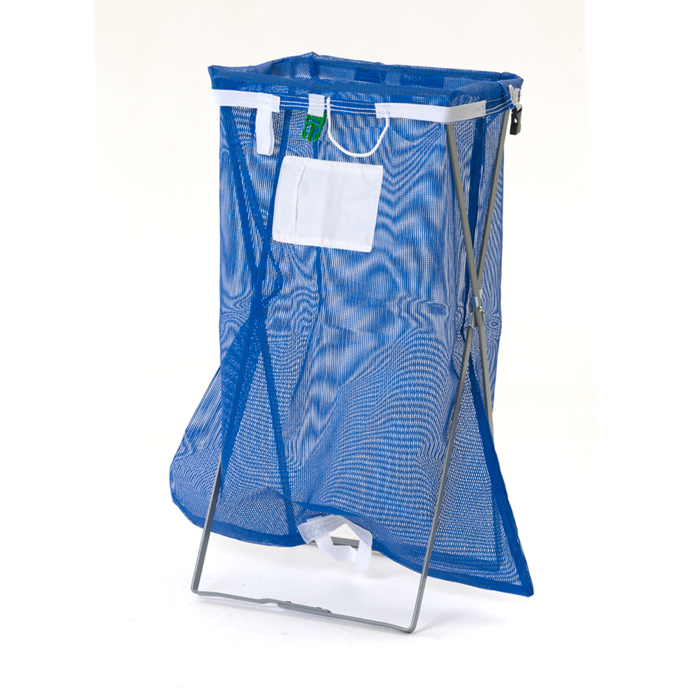 Dempsey Uniform x-style folding bag stand with laundry bag