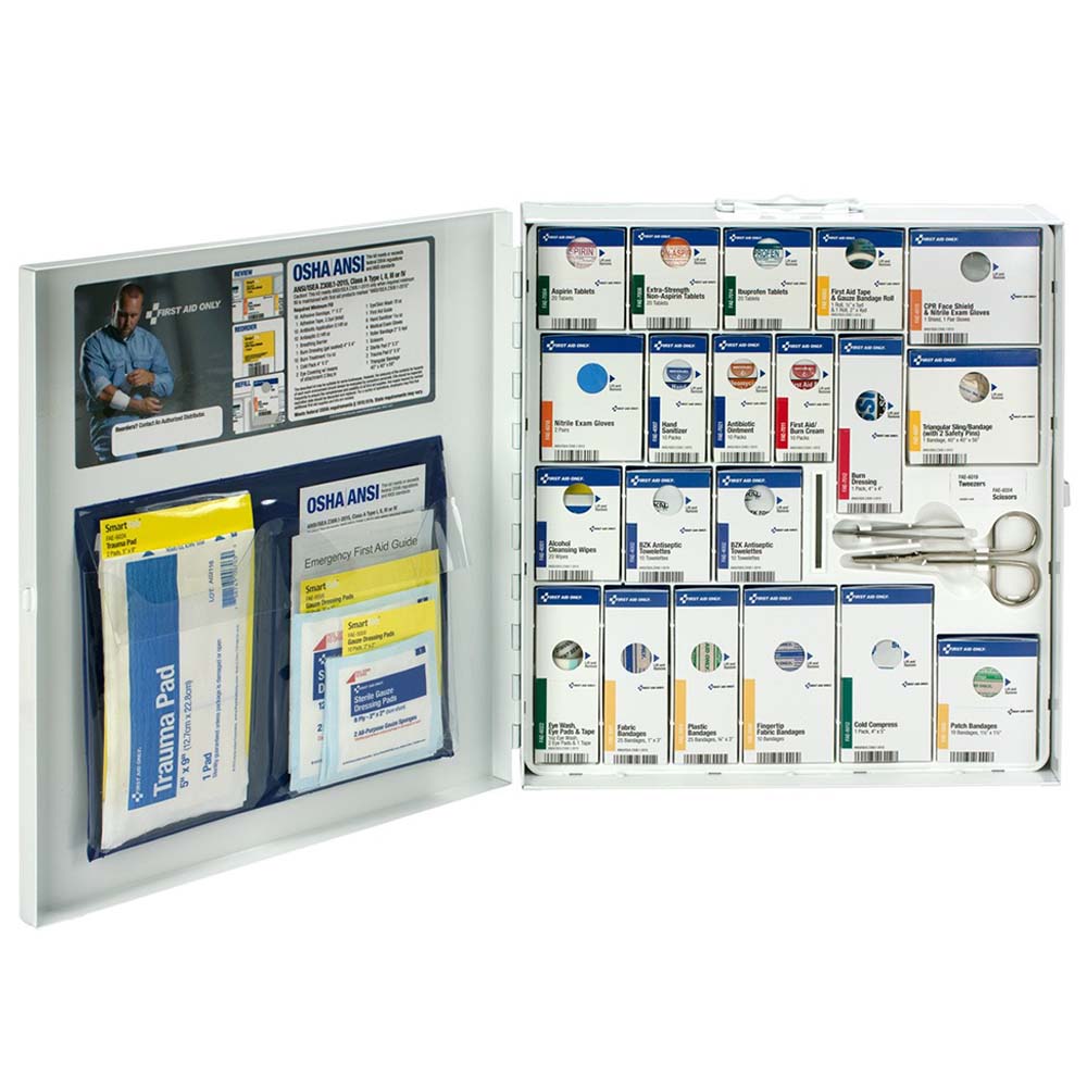 Dempsey Uniform large first aid cabinet interior view